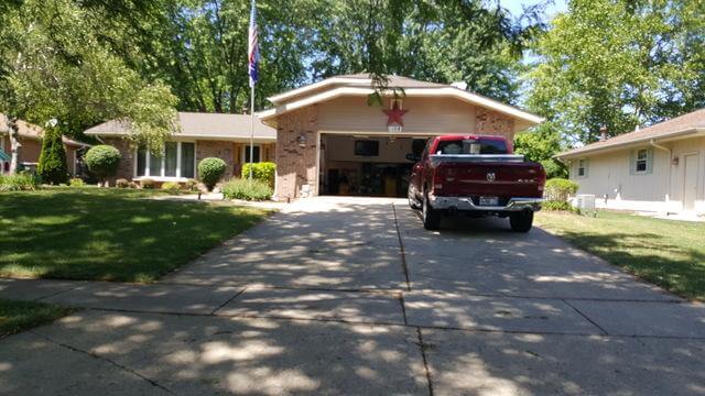 Complete roof replacement in Shorewood, IL Before