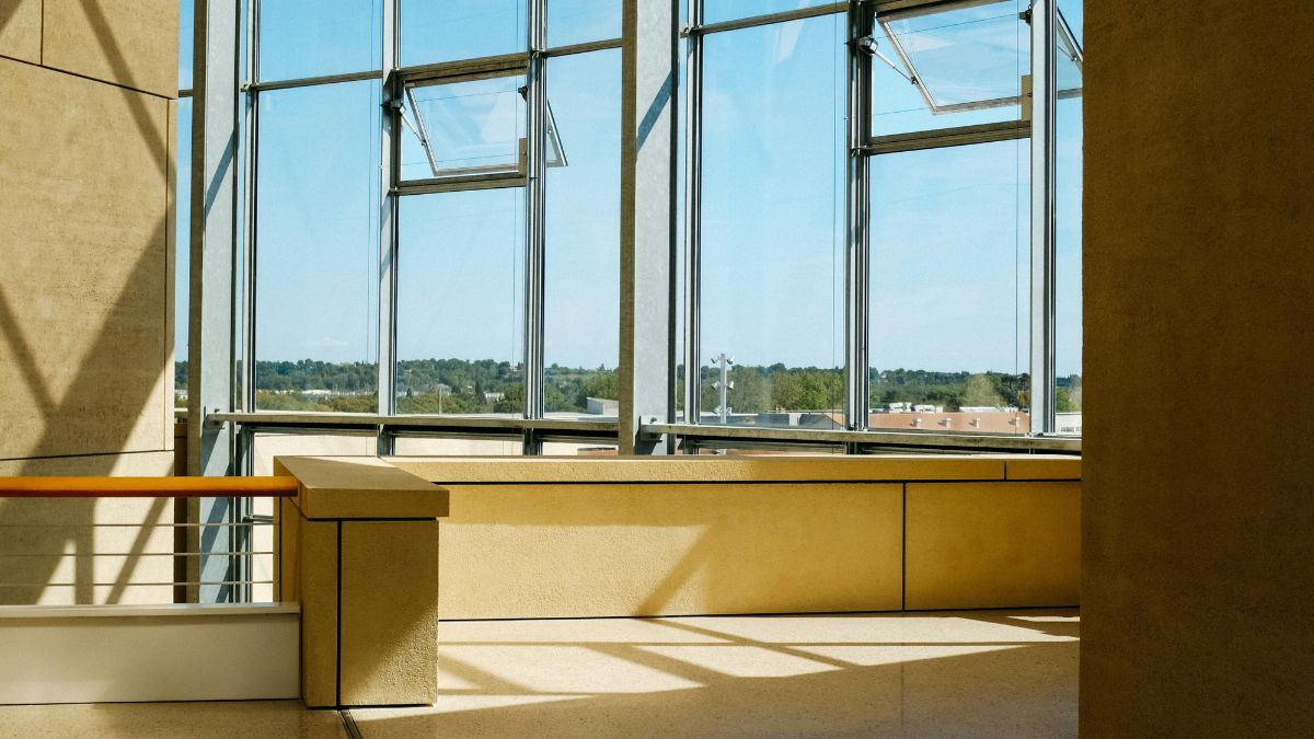 View From Inside a Building, showcasing the Exterior Landscape Through a Window - Energy-Efficient Windows